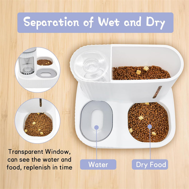 2-in-1 Premium Gravity Pet Feeder & Water Dispenser